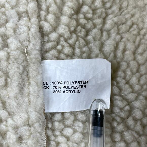 🔥GAP Faux Suede Shearling Mid Length Hooded Coat Jacket Toggle Button Size S - Picture 11 of 15